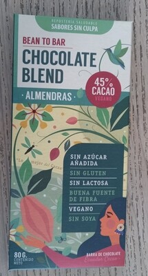 Chocolate Blend to Bar Almendras 45% Cacao