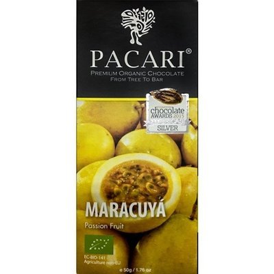 Chocolate Maracuya 60% cacao organico 50 grs.