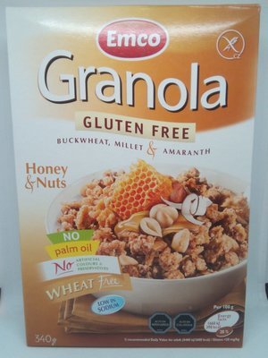 Granola Con Miel y Frutos Secos s/gluten