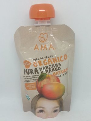 Ama Puré Manzana Mango Orgánico 90 grs.