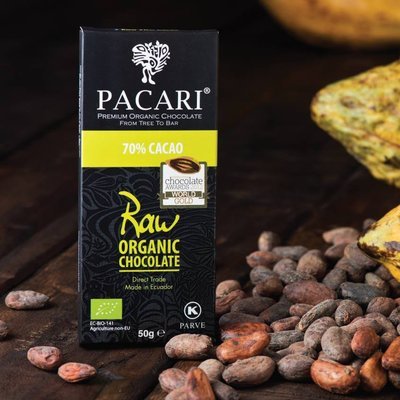 Pacari Raw Chocolate 70% cacao Org 50 grs.