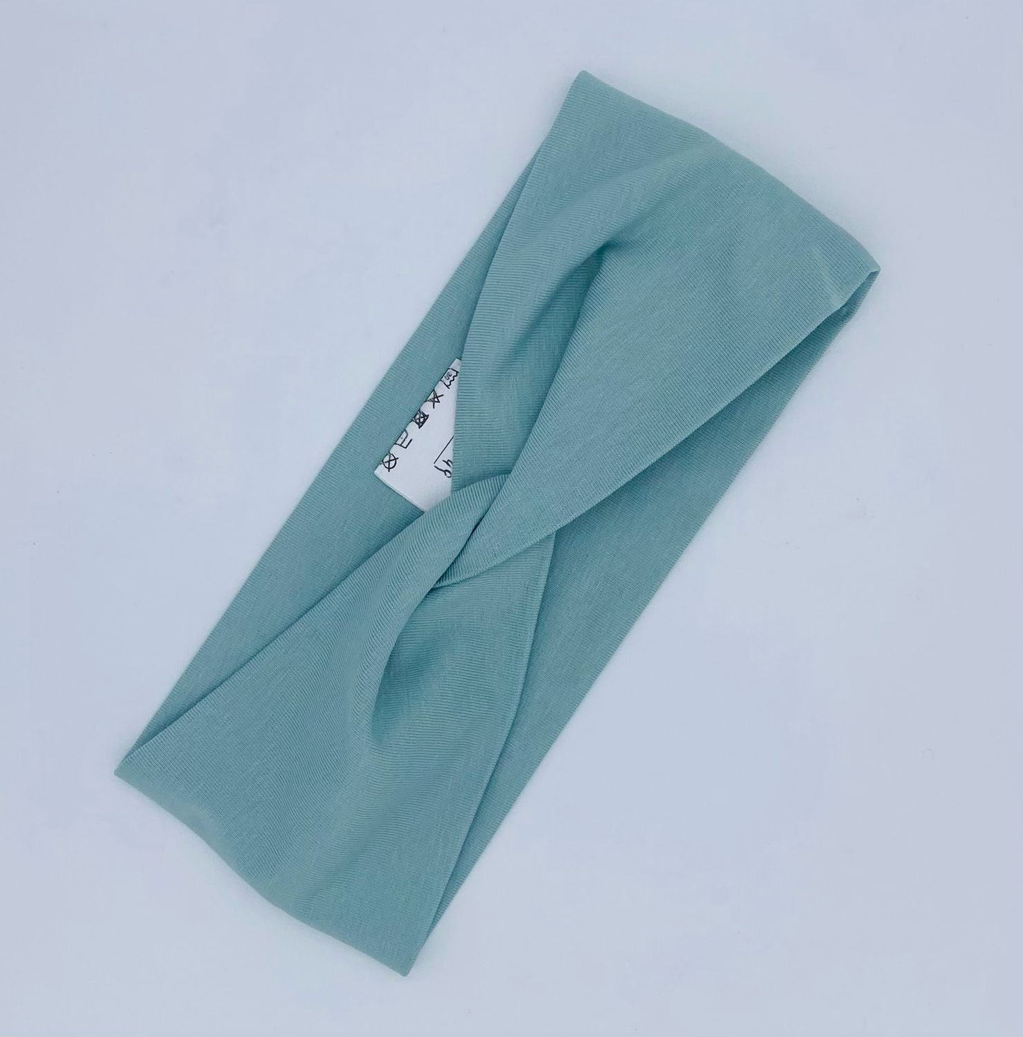 Knoten Stirnband in Hellmint div. Größen