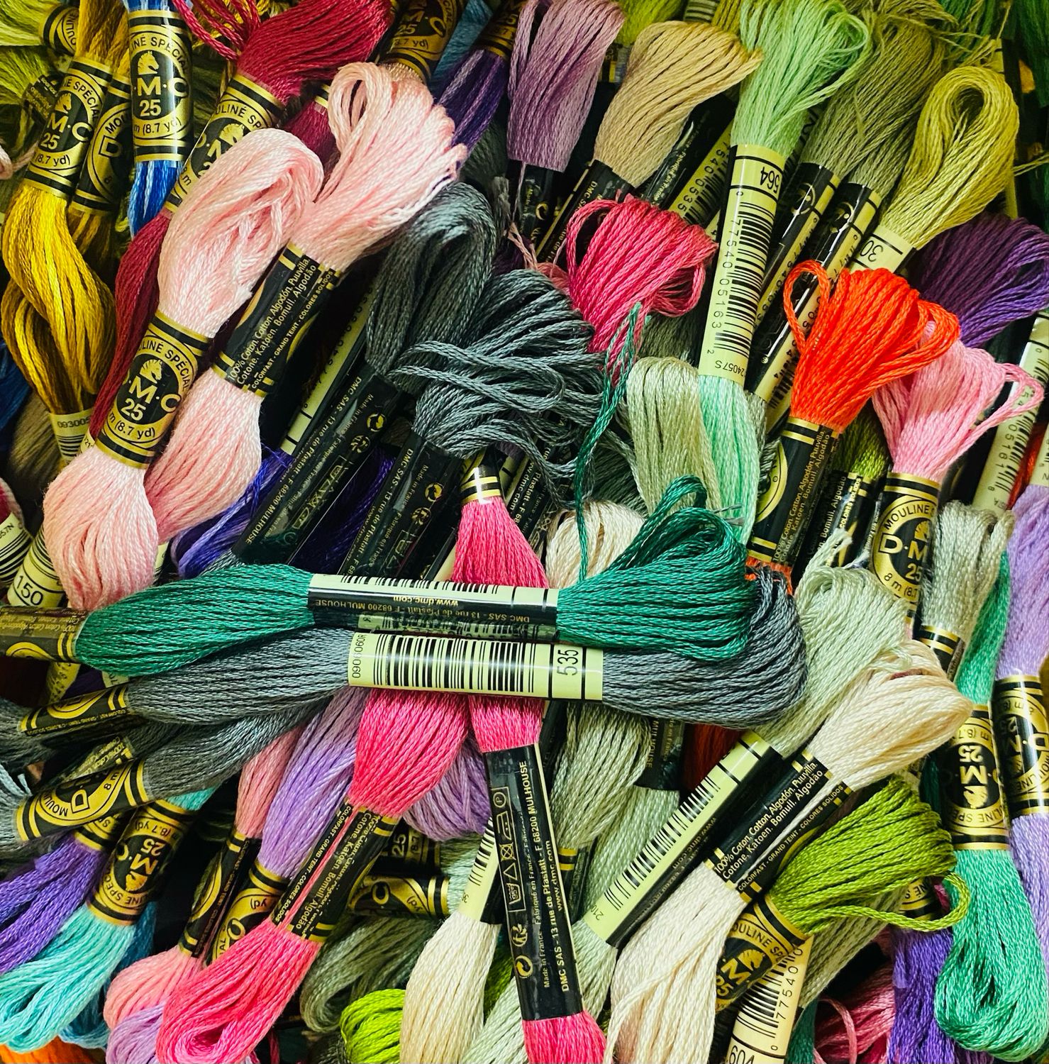 Ü-Paket Mouliné Garn (50 Stk)