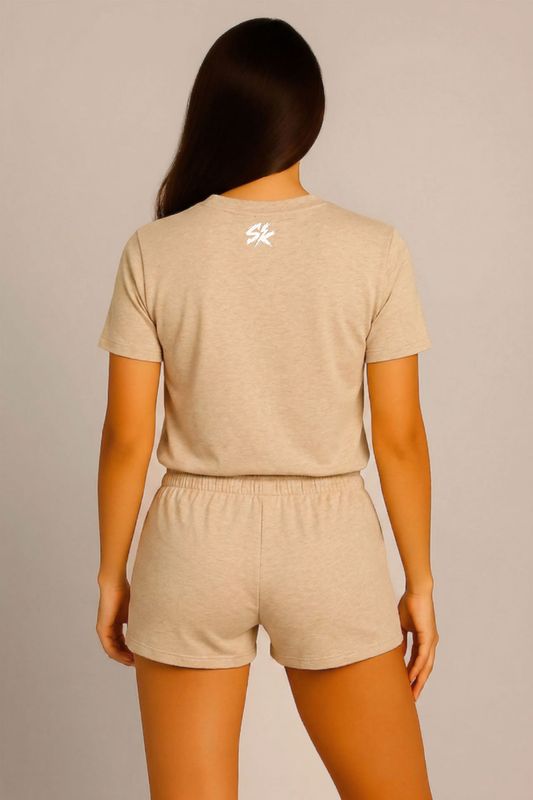 Shock Neon Skull Queen Set Beige