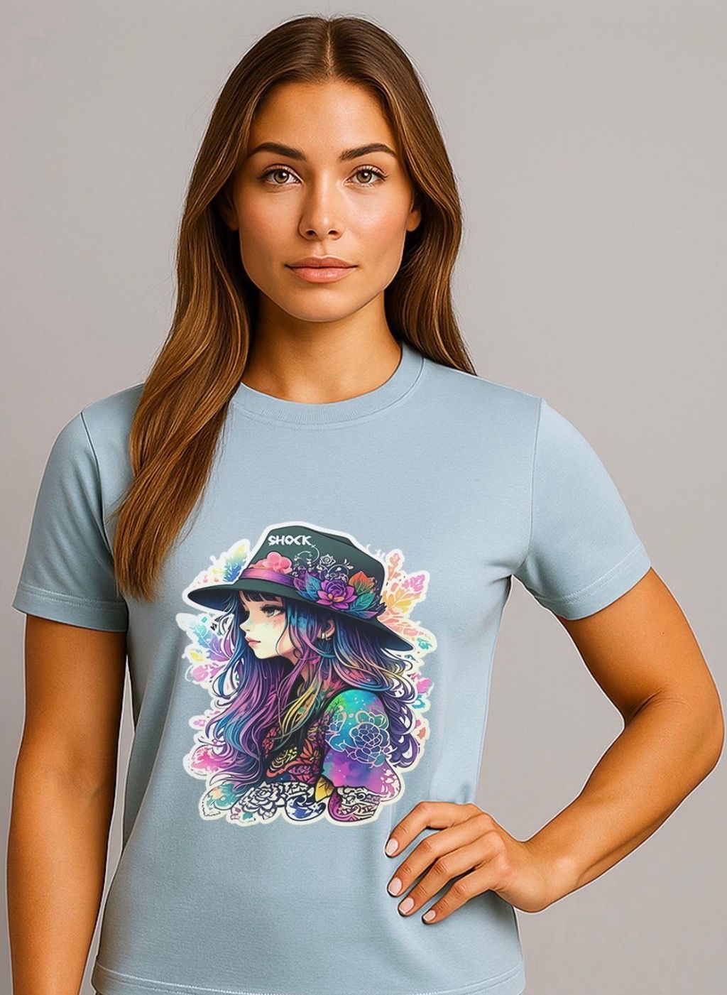 Shock Violet muse T-shirt Blue