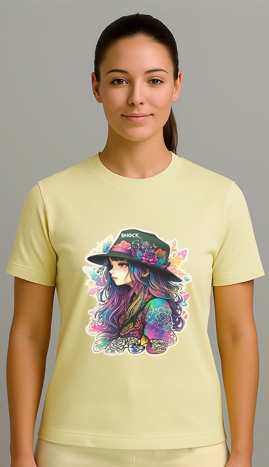 Shock Violet muse T-shirt Yellow