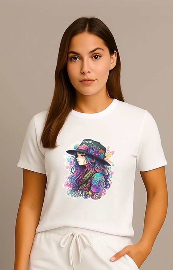 Shock Violet muse T-shirt White