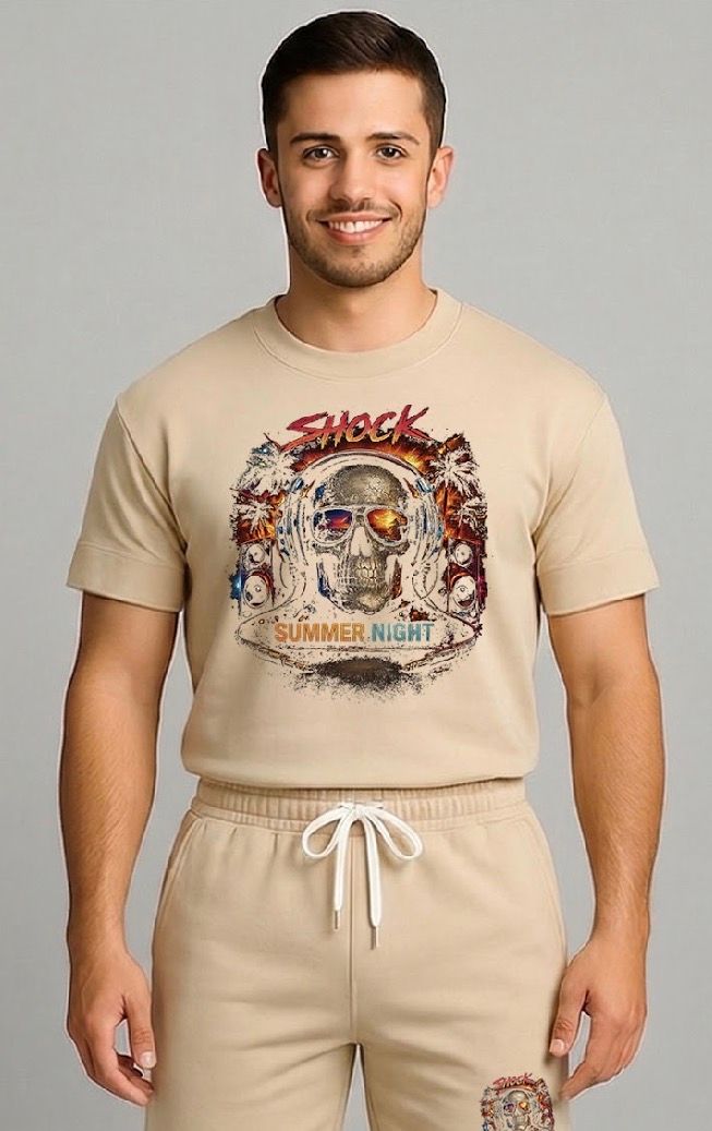 Shock Nigth Pulse T-shirt Beige