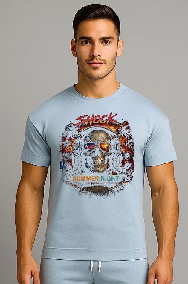 Shock Nigth Pulse T-shirt Blue