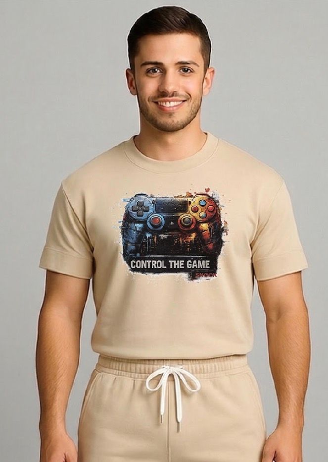 Shock Control Mode T-shirt Beige