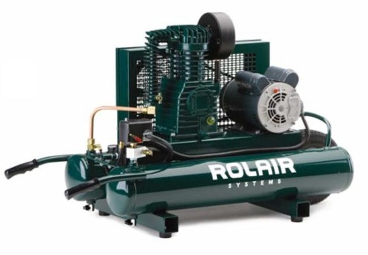 Air compressor, Type: Dual Voltage Electric 2HP, 9 Gallon, Wheelbarrow