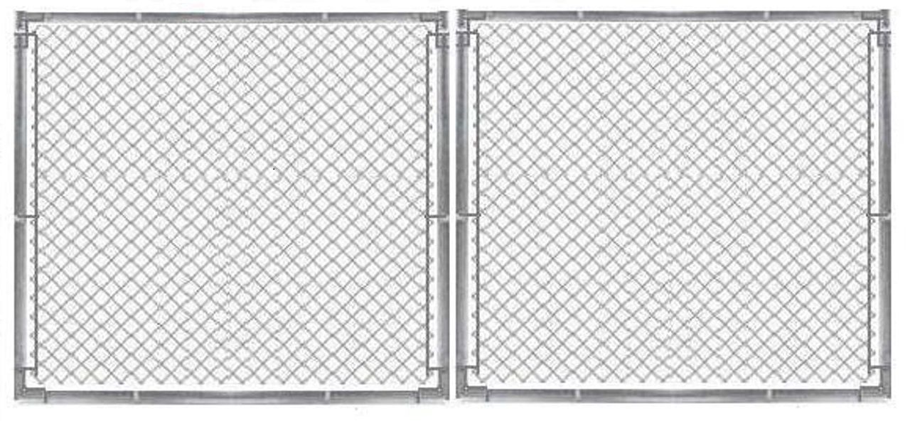 Residential double gate - Black 1 7/8&quot;