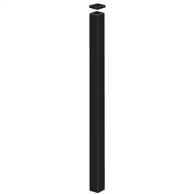 Aluminum fence posts + cap 2&quot; x 2&quot;