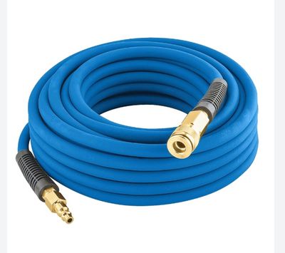 Air hose 1/4" x 100' blue rubber w/ 1/4" ends