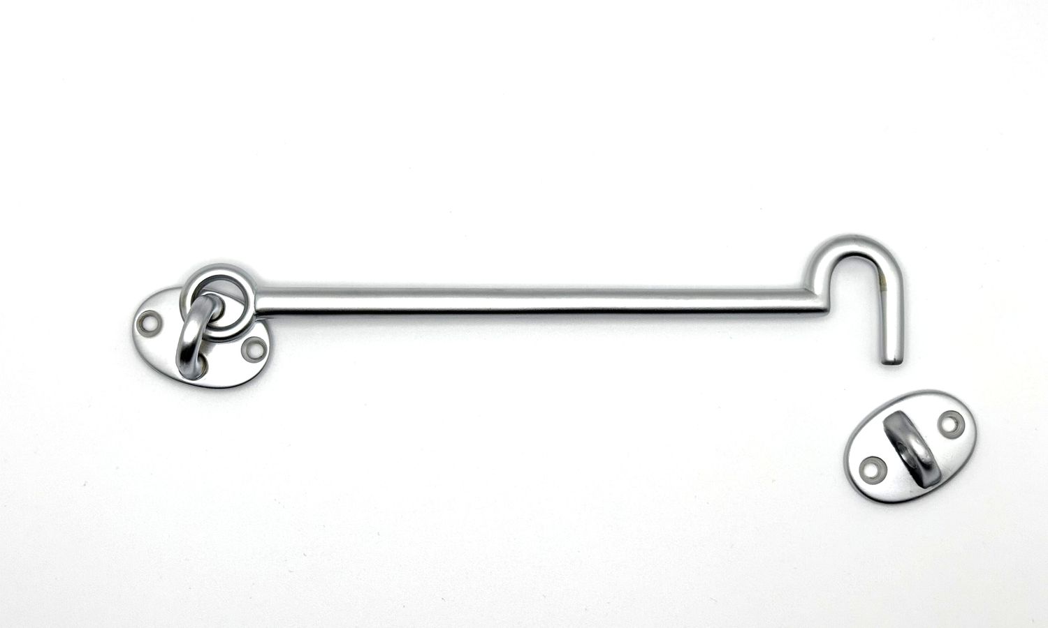 Samuel Heath Oval Medium Cabin Hook 8&quot; Satin Chrome (CLEARANCE)