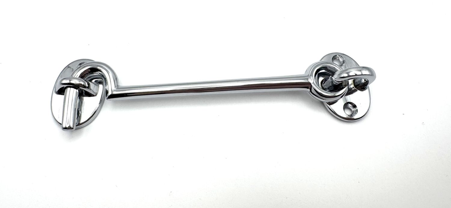 Samuel Heath Oval Cabin Hook Medium 6&quot; - Polished Chrome (CLEARANCE)