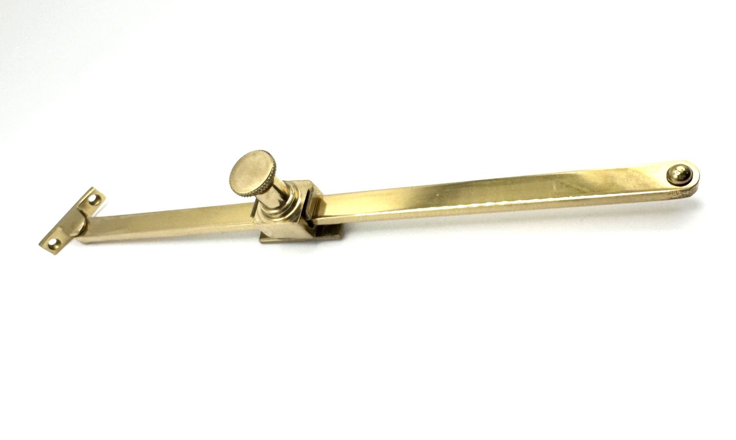 Samuel Heath 12&quot; Sliding Casement Stay - Polished Brass (CLEARANCE)