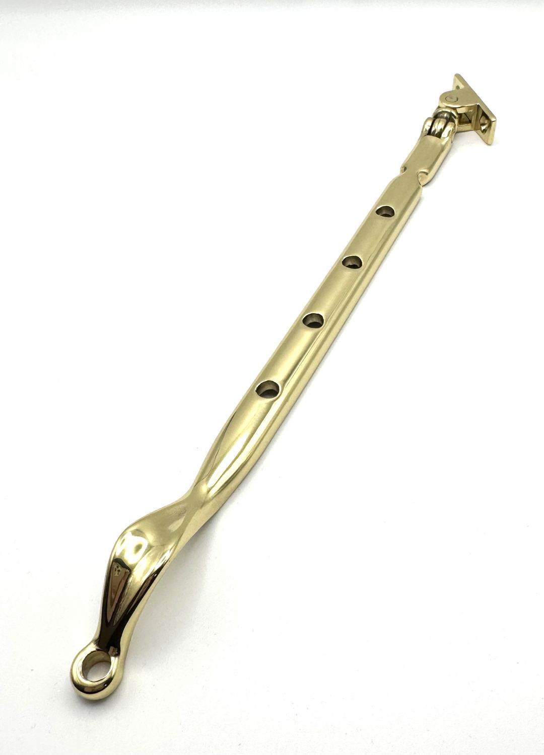 Samuel Heath 12&quot; Casement Stay - Polished Brass (CLEARANCE)