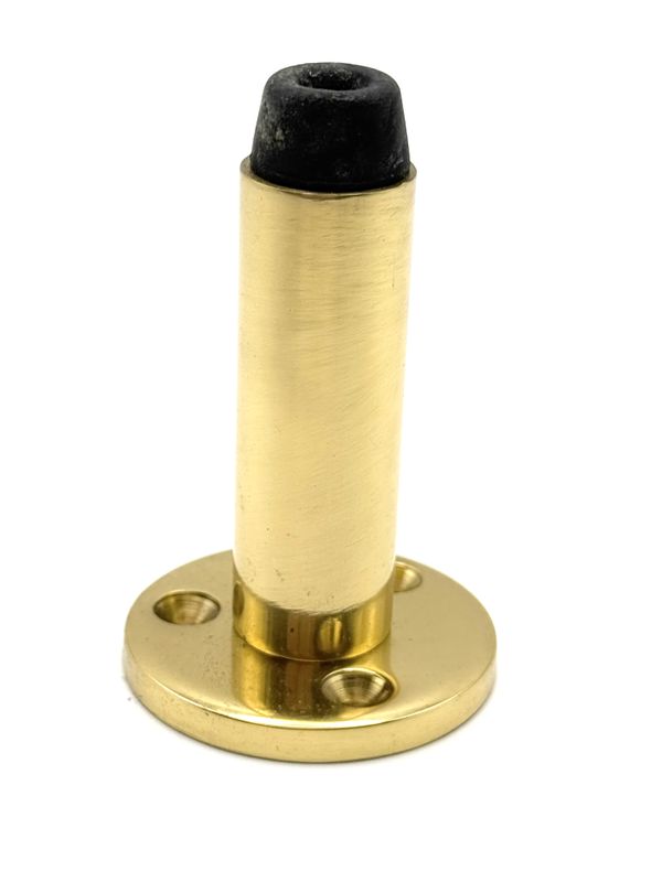 Samuel Heath Skirting Board Mounted Door Stop - Polished Brass (CLEARANCE)