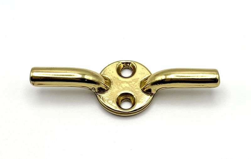 Samuel Heath Cleat Hook - Polished Brass (CLEARANCE)