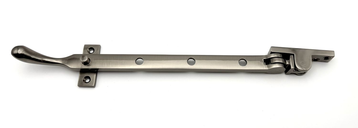 Prima Pear Drop 10&quot; Casement Stay Pewter Finish (CLEARANCE)
