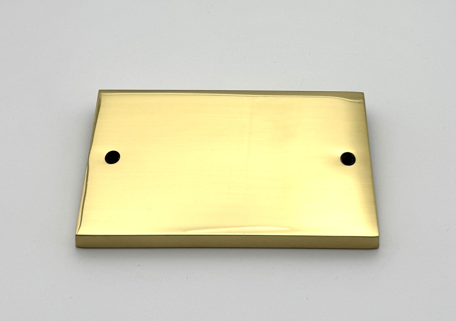 Heritage Brass Polished Brass Double Blanking Plate