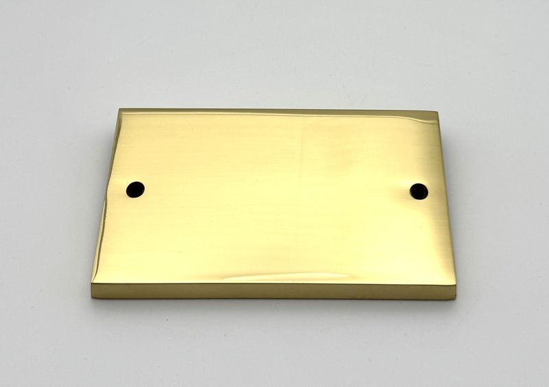 Heritage Brass Polished Brass Double Blanking Plate