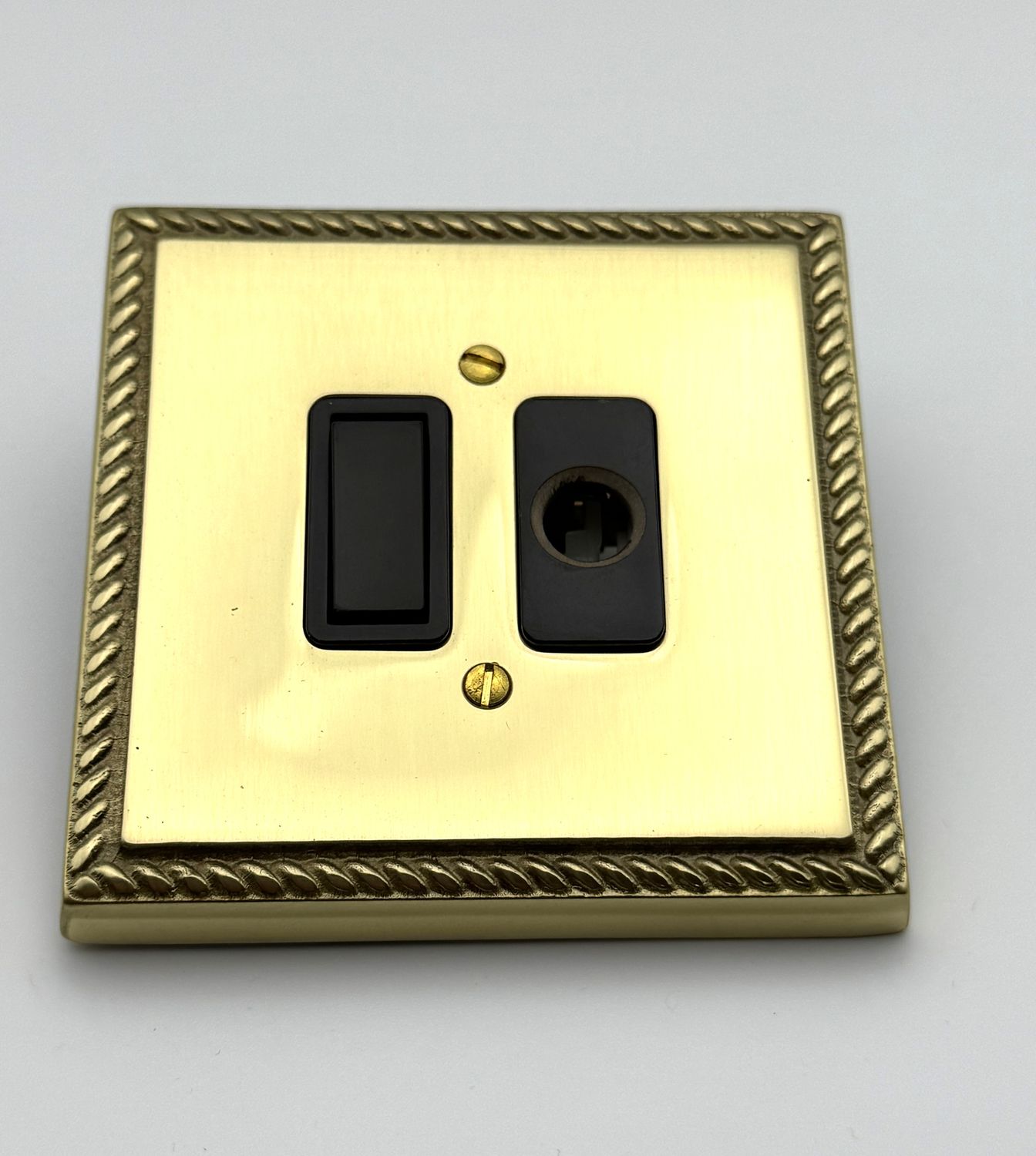 Heritage Brass Georgian Switch and Flex - Polished Brass (CLEARANCE)