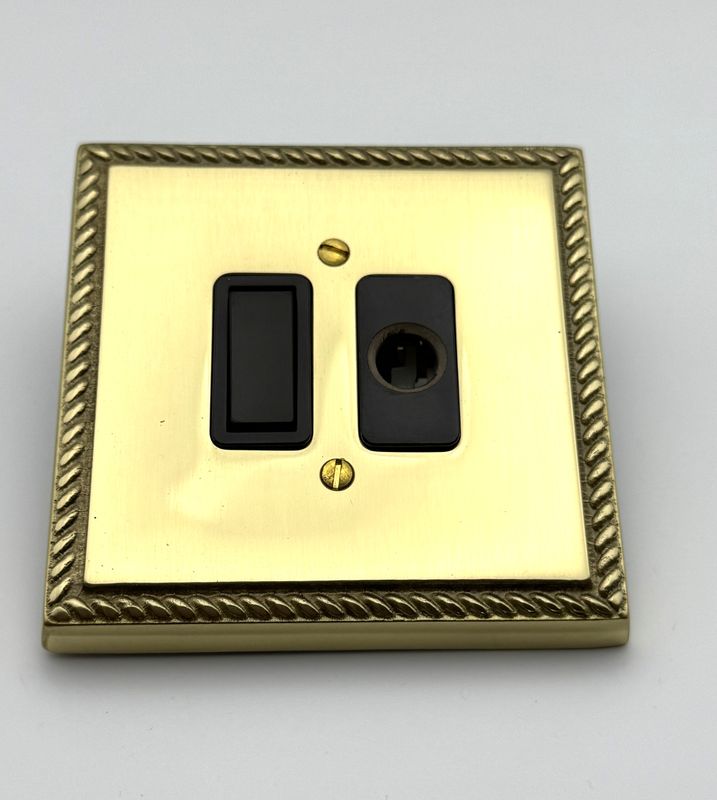 Heritage Brass Georgian Switch and Flex - Polished Brass (CLEARANCE)