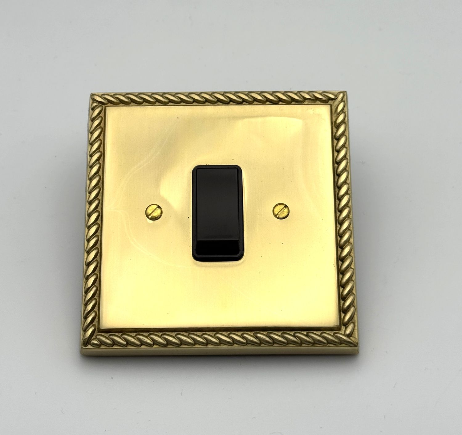 Heritage Brass Georgian 1 Gang Switch - Polished Brass (CLEARANCE)