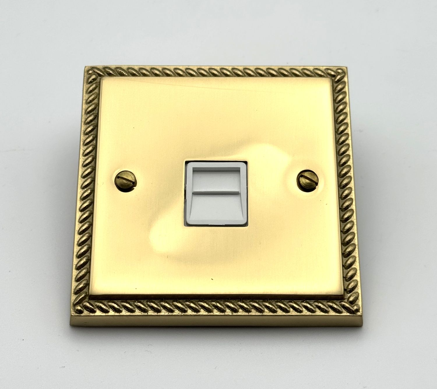 Heritage Brass - Telecom Socket Master - Polished Brass (CLEARANCE)