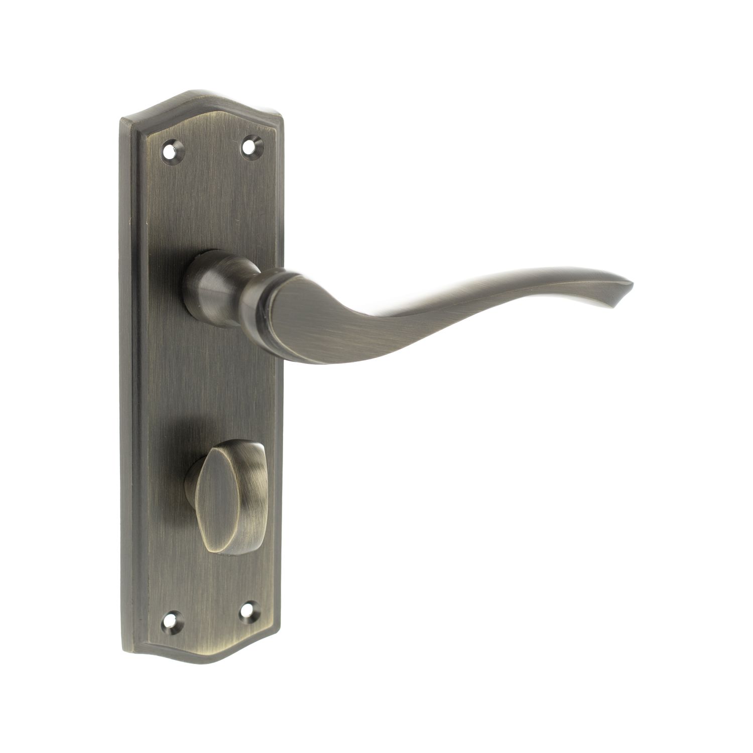 Old English Warwick on Backplate Lever Bathroom - Atlantic Architectural Hardware OE178WCMAB - ONLINE EXCLUSIVE PRICE