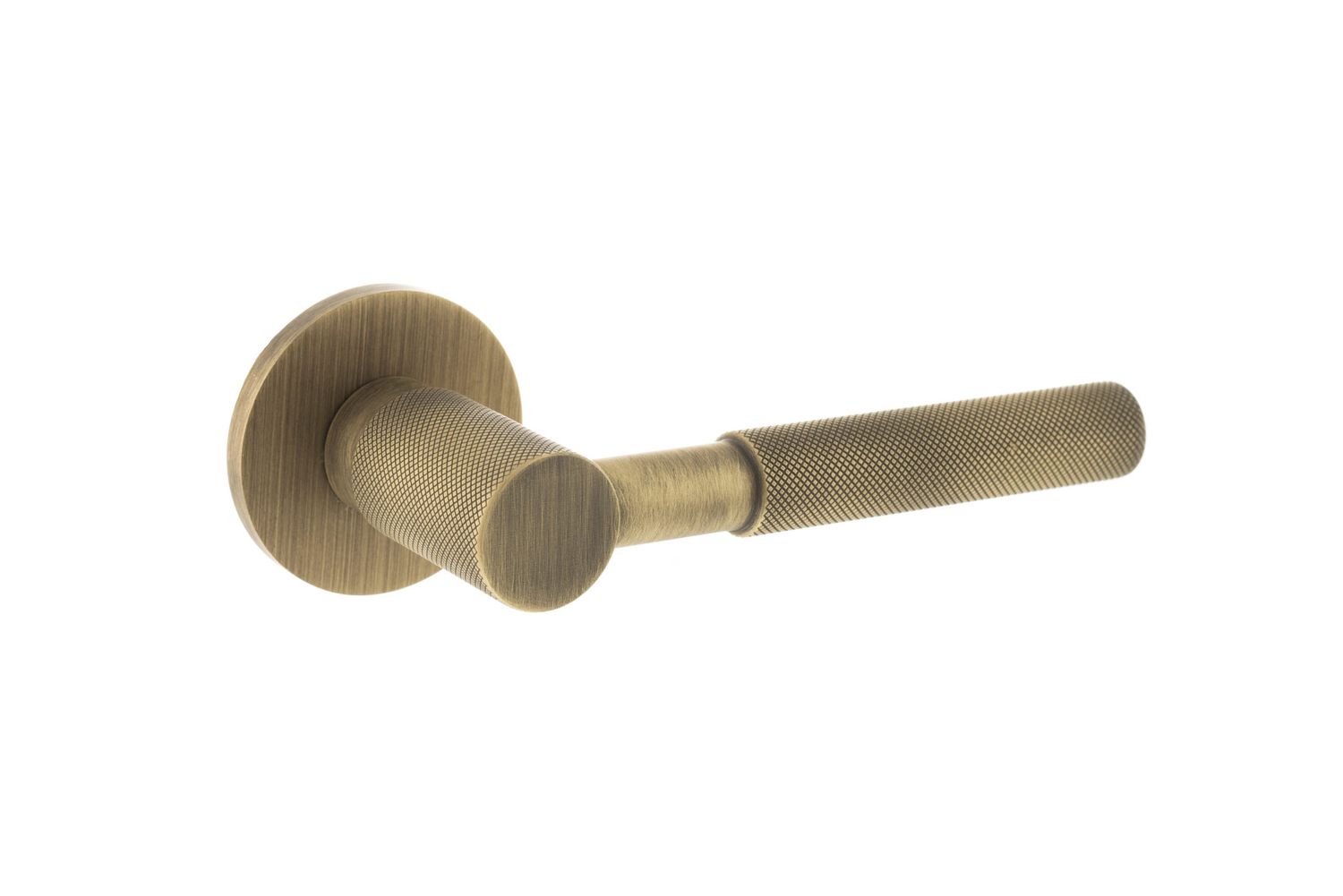 MHSR500YB Millhouse Brass Mason Knurled Lever Door Handle – Atlantic Architectural Hardware – ONLINE EXCLUSIVE PRICE