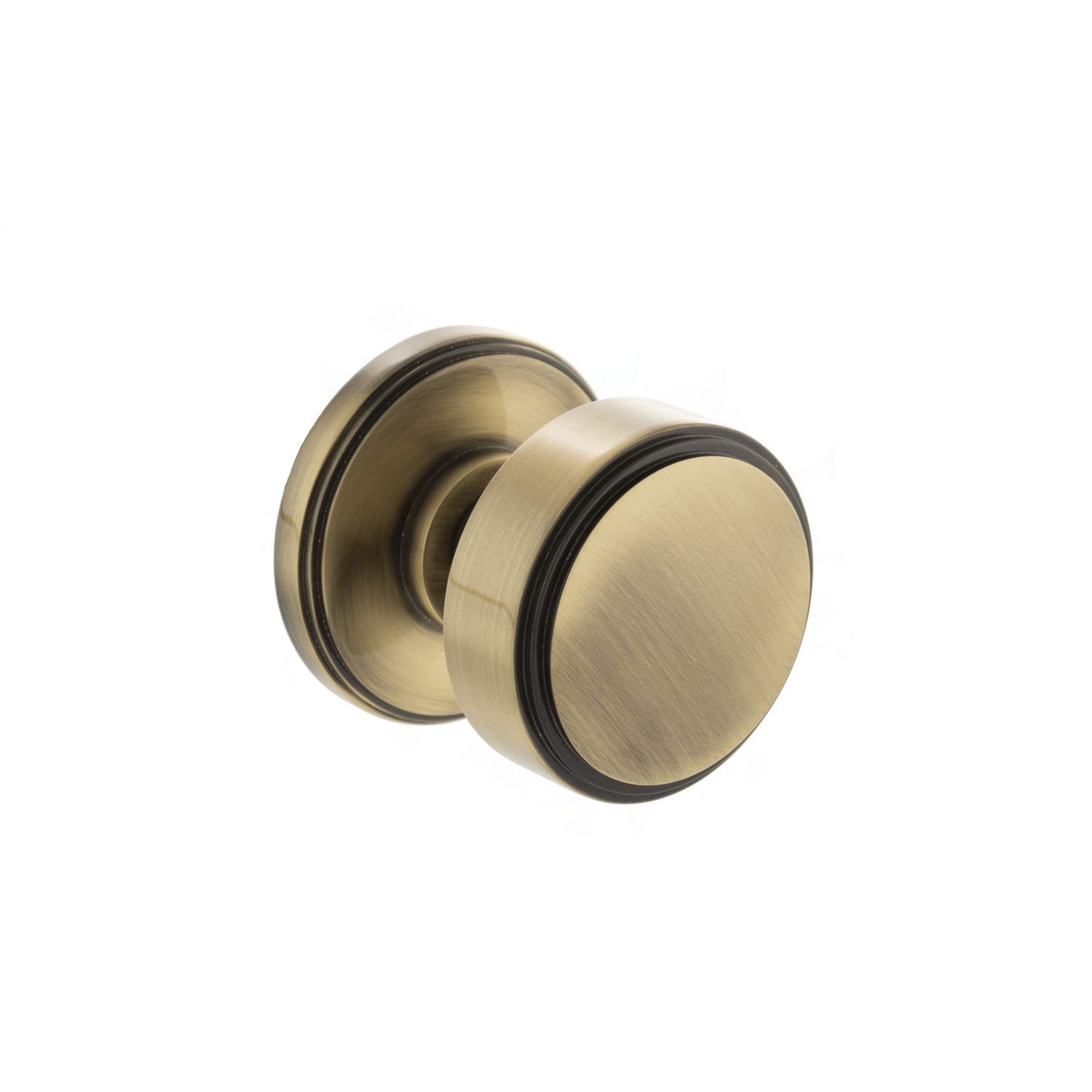 MH350SMKAB Millhouse Brass Boulton Brass Stepped Mortice Knob on Concealed Fix Rose - ONLINE EXCLUSIVE PRICE