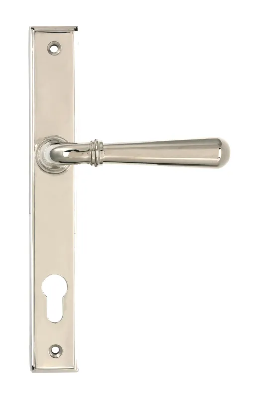 From The Anvil Newbury Slimline Lever Espag Lock Set - Polished Nickel **ONLINE EXCLUSIVE PRICE**