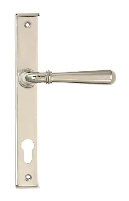 From The Anvil Newbury Slimline Lever Espag Lock Set - Polished Nickel **ONLINE EXCLUSIVE PRICE**