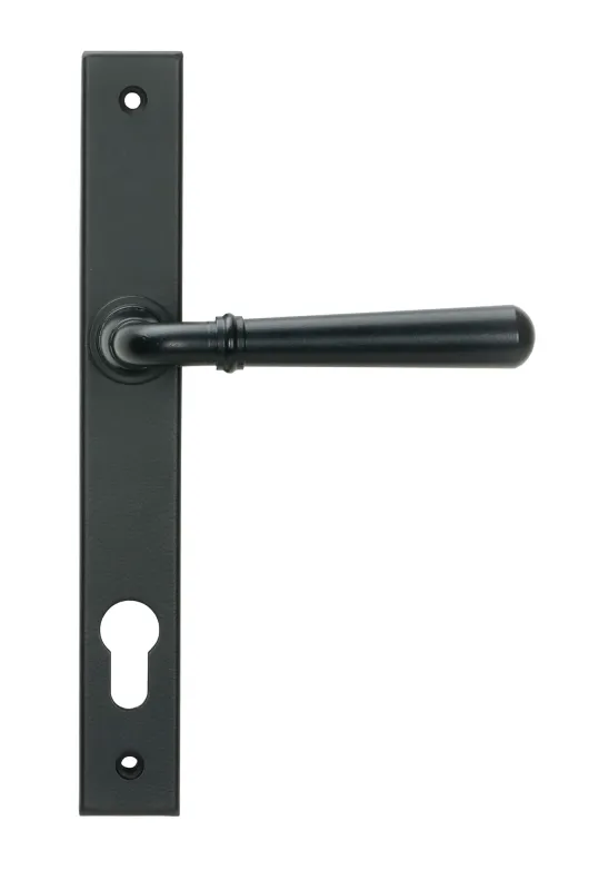 From The Anvil Newbury Slimline Lever Espag Lock Set - Matt Black **ONLINE EXCLUSIVE PRICE**