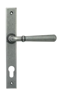 From The Anvil Newbury Slimline Lever Espag Lock Set - Pewter Patina ** ONLINE EXCLUSIVE PRICE**