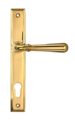 From The Anvil Newbury Slimline Lever Espag Lock Set - Polished Brass **ONLINE EXCLUSIVE PRICE**
