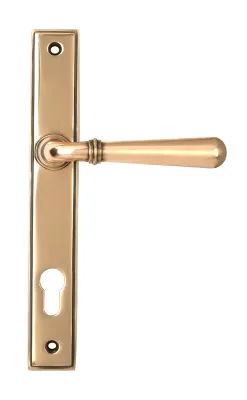 From The Anvil Newbury Slimline Lever Espag Lock Set - Polished Bronze **ONLINE EXCLUSIVE PRICE**