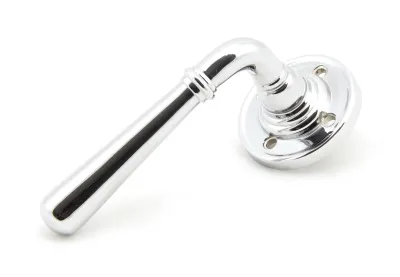 From The Anvil Newbury Lever on Rose Set - Unsprung - Polished Chrome **ONLINE EXCLUSIVE PRICE**