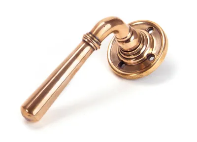 From The Anvil Newbury Lever on Rose Set - Sprung - Polished Bronze **ONLINE EXCLUSIVE PRICE**