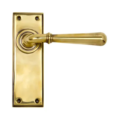 From The Anvil Newbury Lever Latch Set - Aged Brass **ONLINE EXCLUSIVE PRICE**