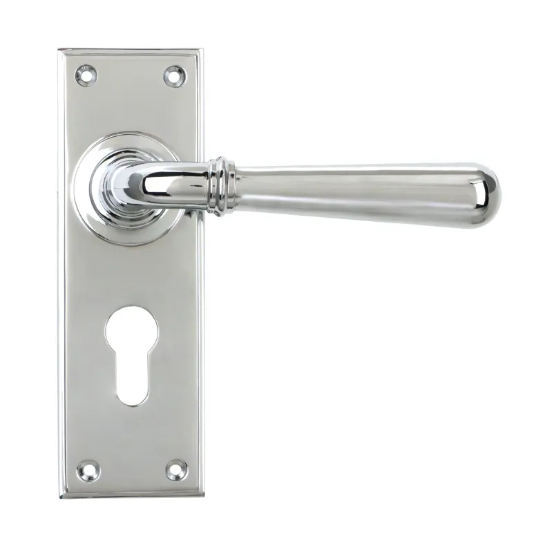 From The Anvil Newbury Lever Euro Set - Polished Chrome  **ONLINE EXCLUSIVE PRICE**