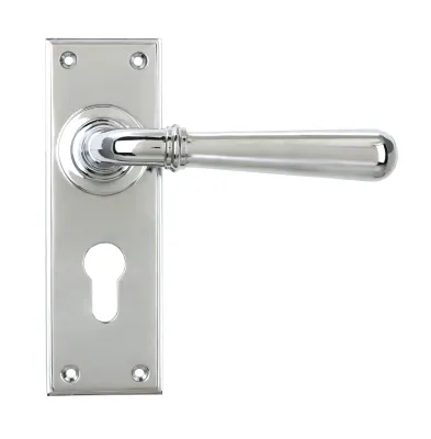 From The Anvil Newbury Lever Euro Set - Polished Chrome  **ONLINE EXCLUSIVE PRICE**
