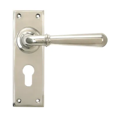 From The Anvil Newbury Lever Euro Set - Polished Nickel **ONLINE EXCLUSIVE PRICE**