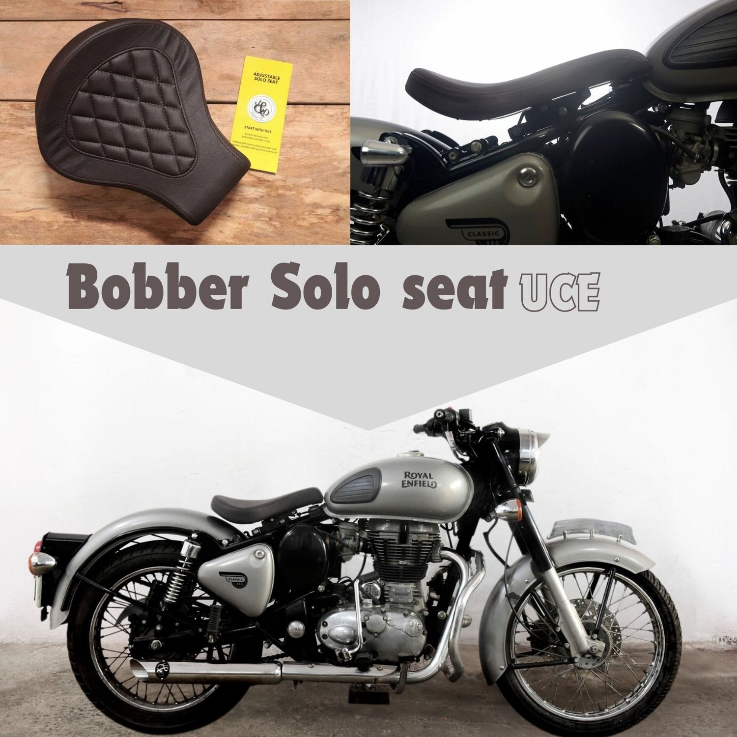 Adjustable Bobber Seat - Suitable with Stock Pillion Seat for Classics