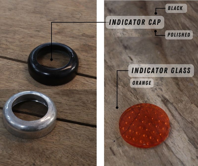 Indicator Cap &amp; Glass Combo