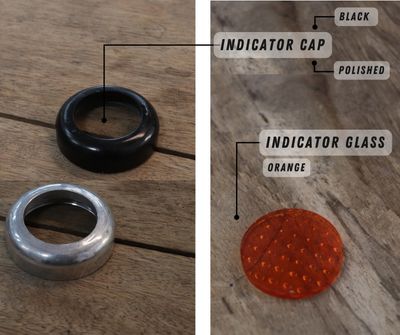 Indicator Cap &amp; Glass Combo