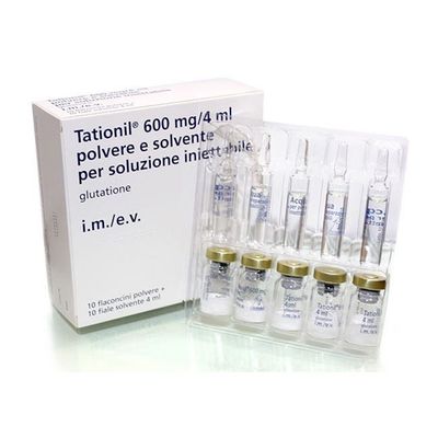 TATIONIL (GLUTATHIONE) 600mg/4ml 10 powder vials + 10 solvent vials 4ml